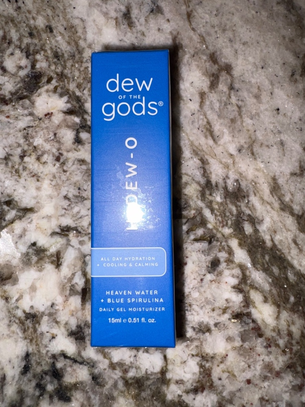 dew of the gods H-DEW-O Blue Spirulina Gel Moisturizer Face 15mL 0.51 fl oz